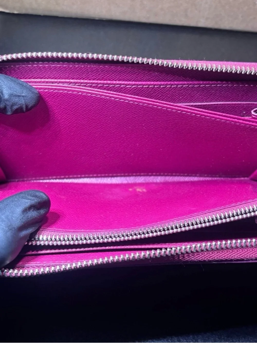 Louis Vuitton Long Epi Zippy Wallet Fuchsia Date Code: MI2155